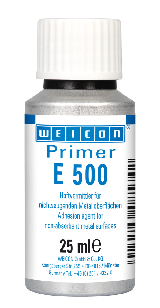 WEICON Primer E 500 | prostriedok pre zlepšenie priľnavosti na nenasiakavé kovové povrchy, najmä na silikóny